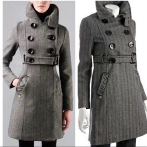 Soia & Kyo Herringbone Double Breast designer Coat